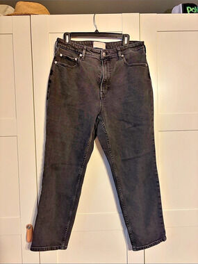 Everlane Curvy Cheeky Jean Boyfriend Jeans in Black Waist 27S Like New
